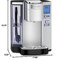 Cuisinart SS-10P1 Coffee Maker, Single Serve 72-Ounce Reservoir Coffee Machine, Stainless Steel, Silver