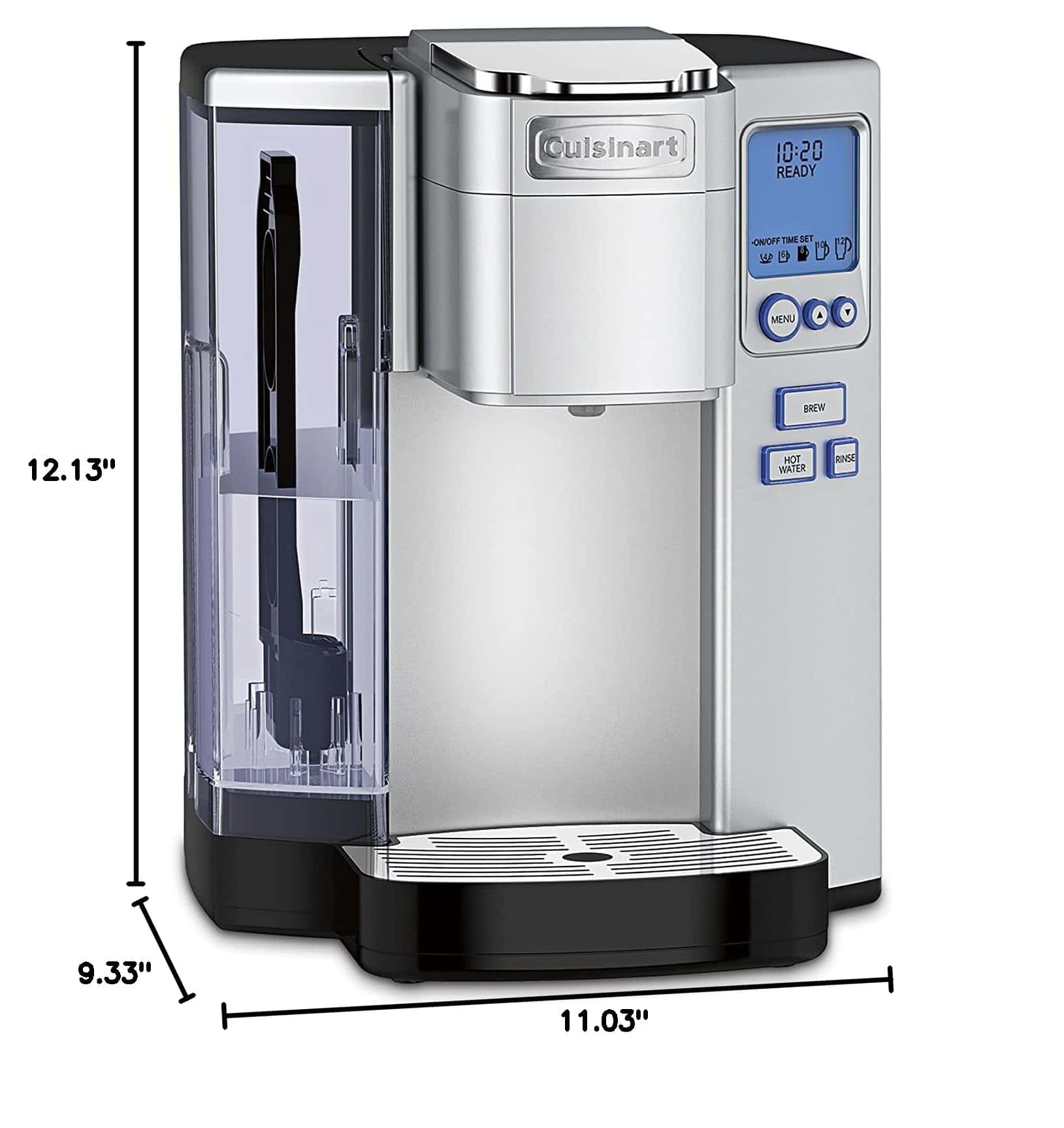 Cuisinart SS-10P1 Coffee Maker, Single Serve 72-Ounce Reservoir Coffee Machine, Stainless Steel, Silver