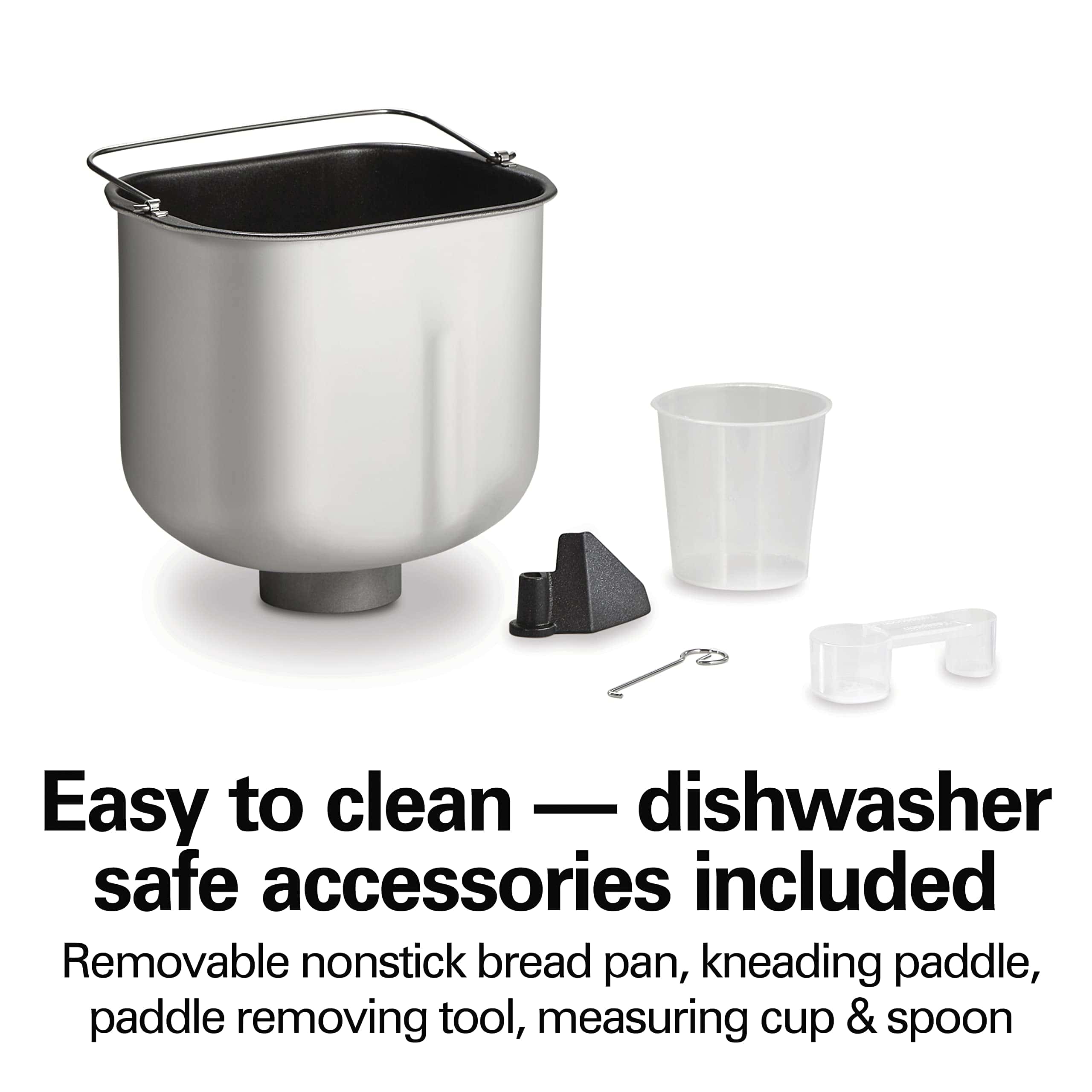 Hamilton Beach Bread Maker Machine, Digital, Programmable, 2 lb Capacity, Black