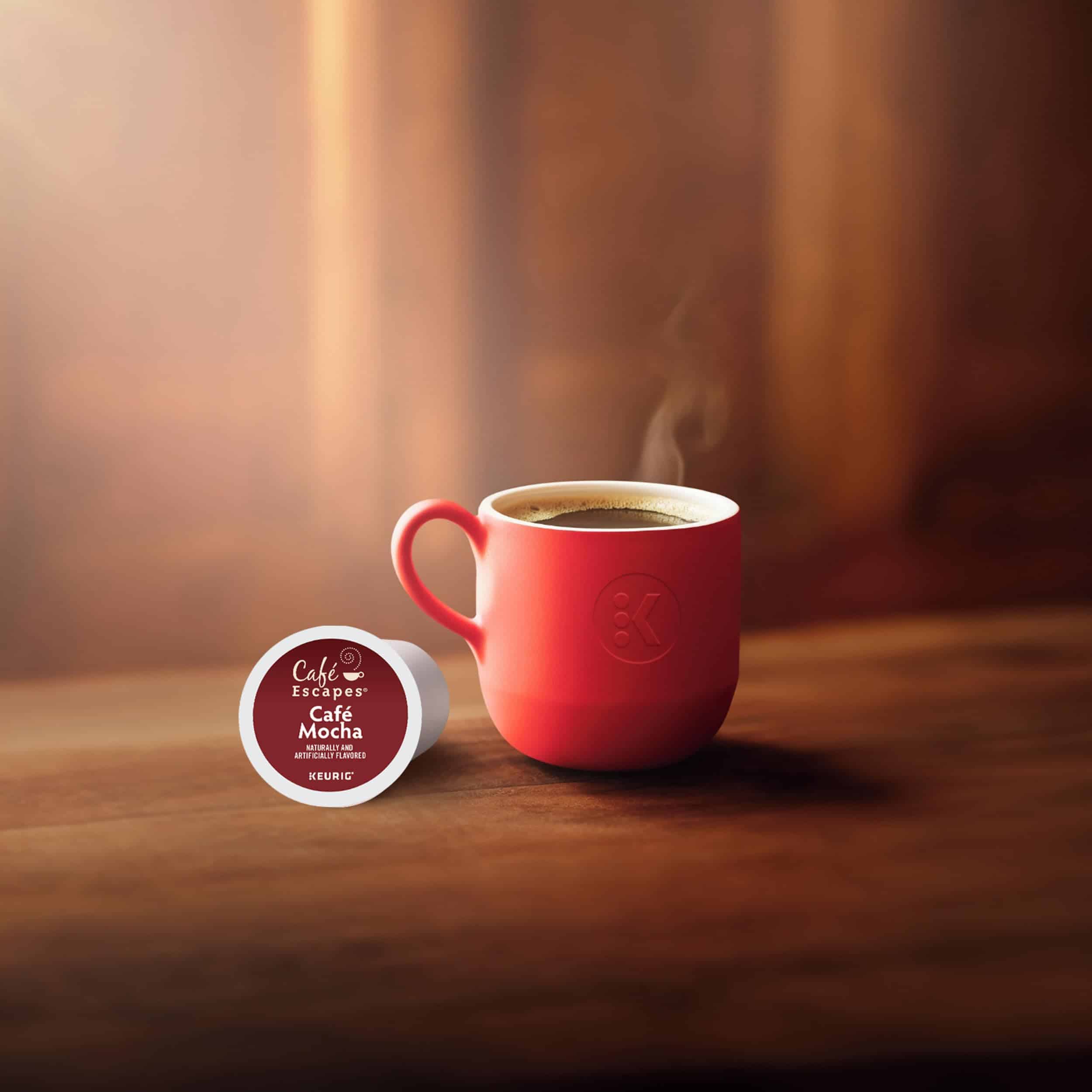 Cafe Escapes Cafe Mocha Keurig Single-Serve K-Cup Pods, 72 Count (6 Packs of 12)