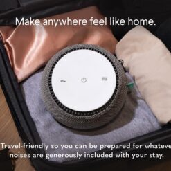 SNOOZ Smart White Noise Machine - Real Fan Inside for Non-Looping White Noise Sounds, Cloud
