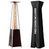 Pamapic Patio Heater, 48,000 BTU Pyramid Flame Outdoor Heater with Cover
