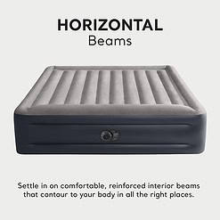 Intex 64137ST Dura-Beam Plus Deluxe Pillow Rest Air Mattress – 300lb Capacity