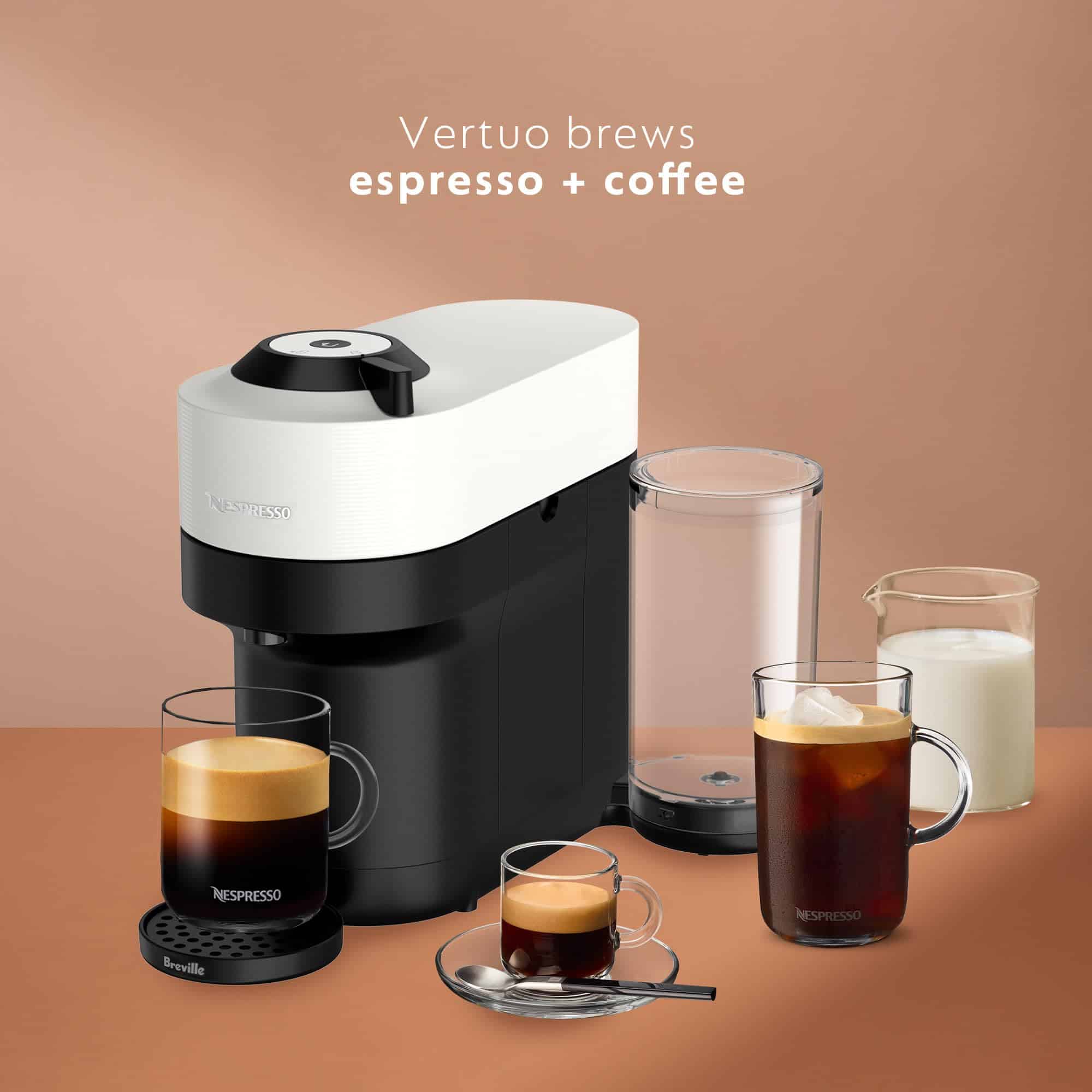 Nespresso Vertuo POP+ Coffee Maker by Breville, White
