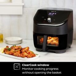 Instant Vortex Plus 6QT ClearCook Air Fryer, 6-in-1 Functions, Black