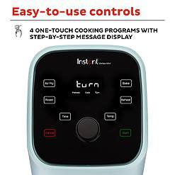 Instant Vortex 2QT Mini Air Fryer, Small Air fryer that Crisps, Reheats, Bakes, Roasts, Aqua