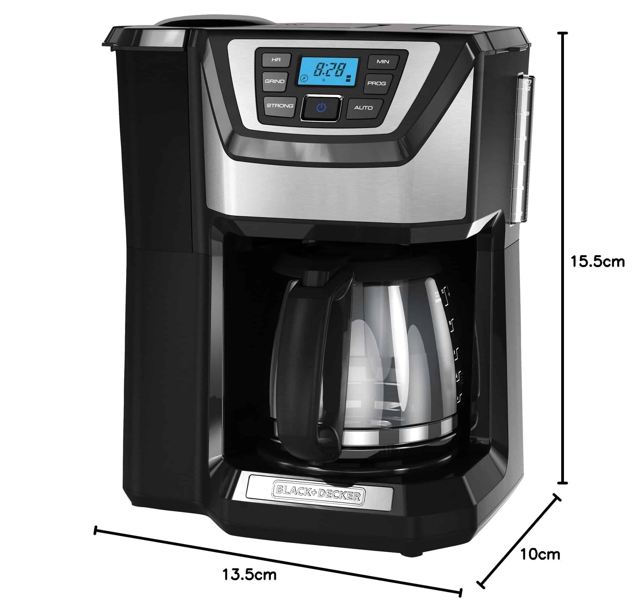 BLACK+DECKER CM5000B 12-Cup Mill and Brew Coffe Maker