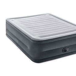 INTEX 64417ED Dura-Beam Deluxe Comfort-Plush High - Rise Air Mattress – 22in Bed Height – 600lb Weight Capacity, Grey