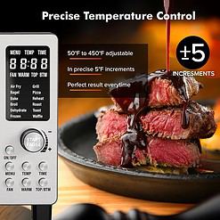 Nuwave Bravo Pro Smart 21QT Toaster Oven Air Fryer Combo, 1800W, Stainless Steel