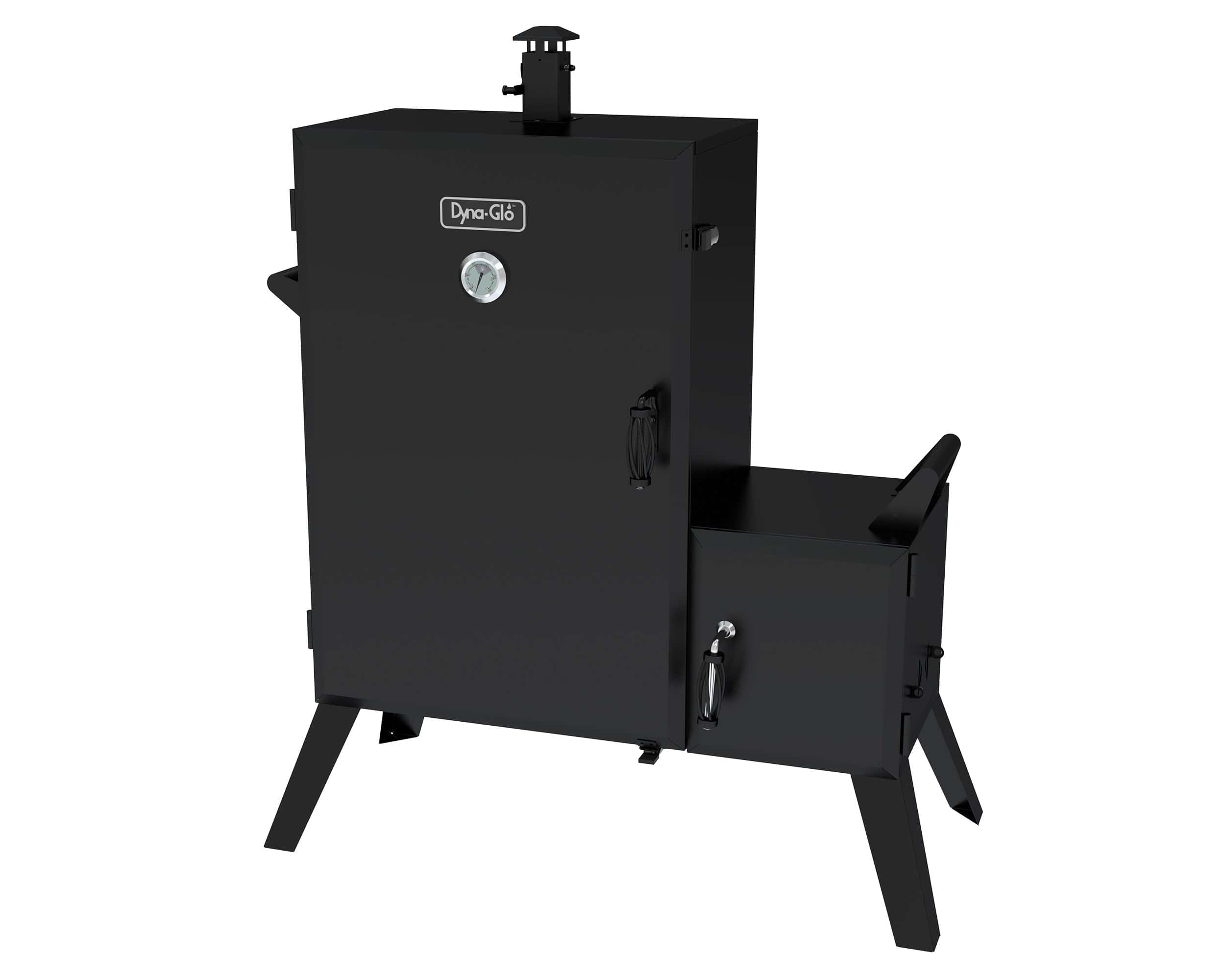 Dyna-Glo DGO1890BDC-D Wide Body Vertical Offset Charcoal Smoker, Black