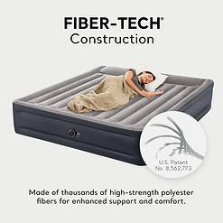 Intex 64137ST Dura-Beam Plus Deluxe Pillow Rest Air Mattress – 300lb Capacity