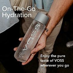 VOSS Premium Still Bottled Natural Water - Pure Drinking Water with Unique & Iconic Bottle Design - 24 Pack