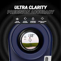 Blue Tees Golf Series 3 Max+ Golf Rangefinder with Slope Switch, Blue