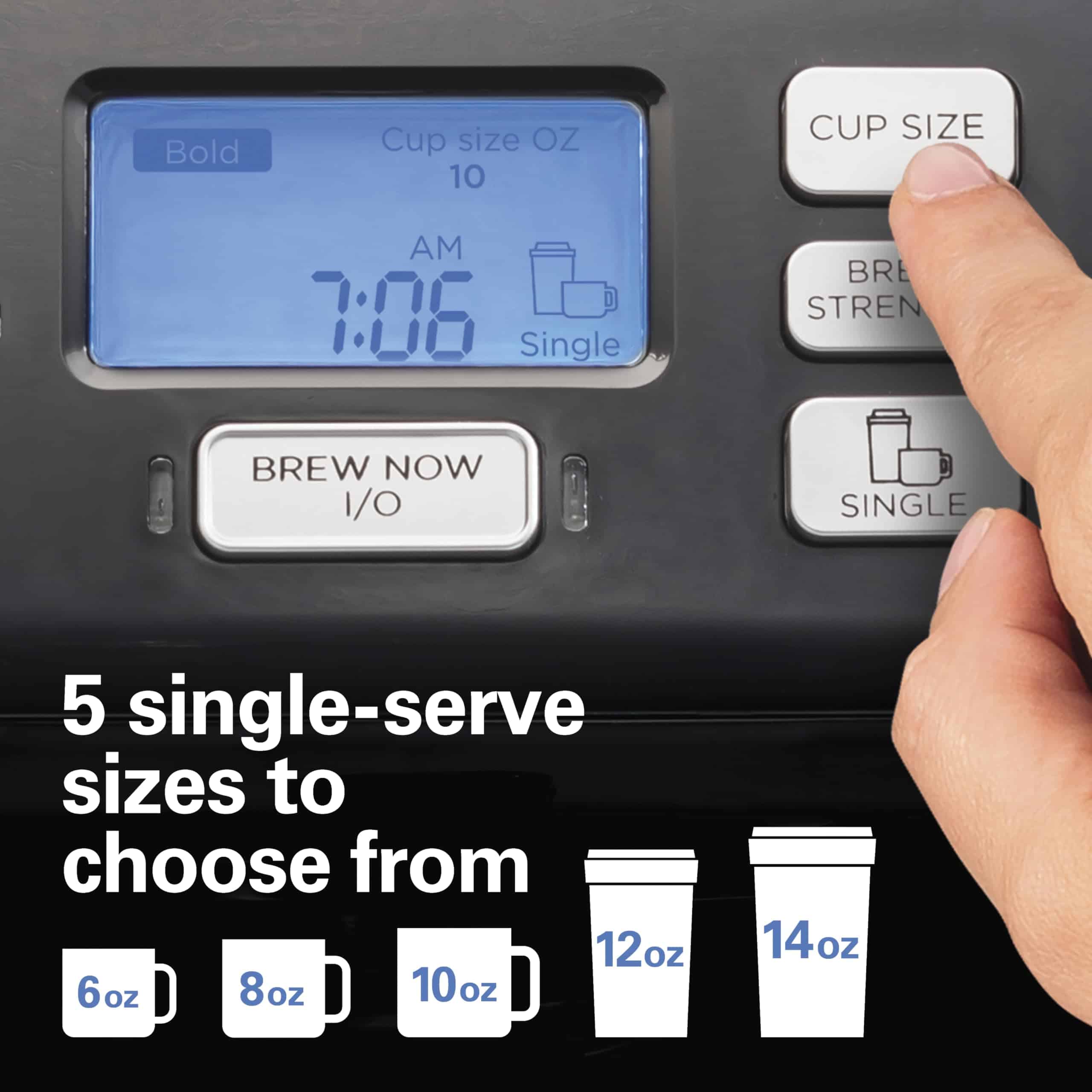 Hamilton Beach 49902 FlexBrew Trio 2-Way Coffee Maker, Black - Fast Brewing