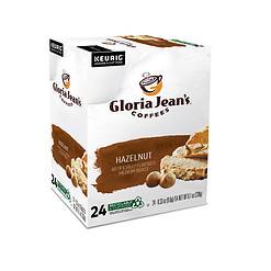 Gloria Jean's Hazelnut Keurig Single-Serve K-Cup Pods, Medium Roast Coffee, 96 Count (4 Packs of 24)