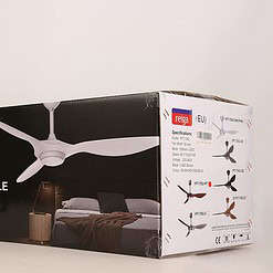 reiga 52 Inch ETL Listed High CFM Quiet DC Motor Smart Ceiling Fans with Lights Remote Control