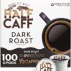 World's Best Half Caff Dark Roast Coffee 100ct. Solar Energy Produced Recyclable Single Serve Dark Roast Coffee Pods