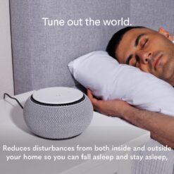 SNOOZ Smart White Noise Machine - Real Fan Inside for Non-Looping White Noise Sounds, Cloud