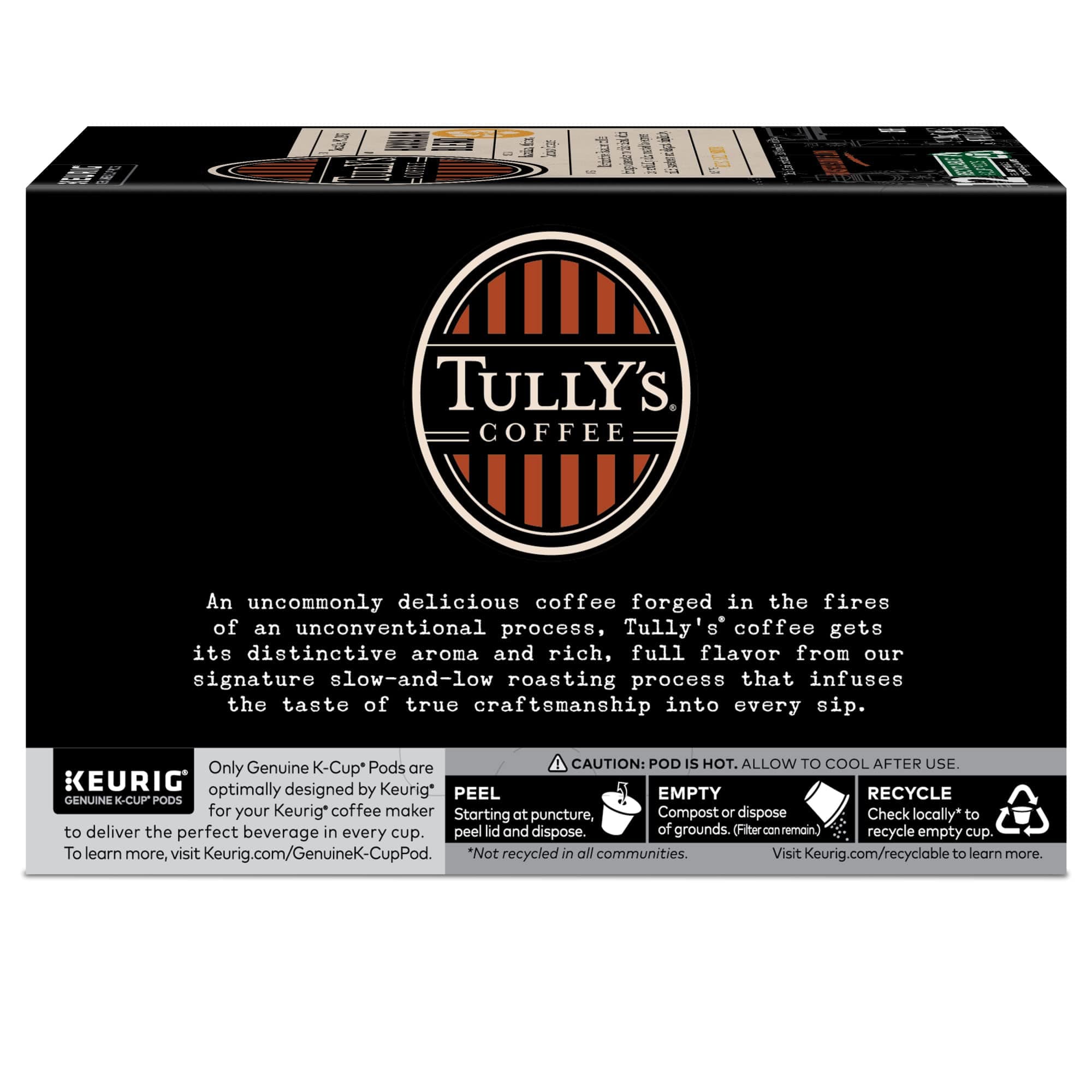 Tully's Coffee Hawaiian Blend Keurig Single-Serve K-Cup Pods, Medium Roast, 72 Count (6 Packs of 12)