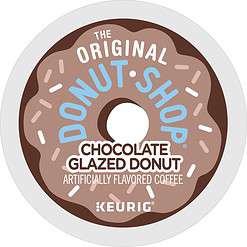 The Original Donut Shop Coffee Chocolate Glazed Donut Keurig Single-Serve K-Cup Pods, Medium Roast Coffee, 72 Count (6 Packs of 12)