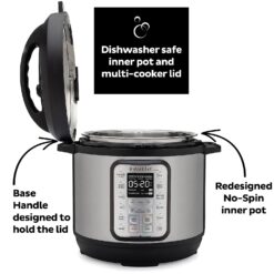 Instant Pot Duo Plus 9-in-1 Electric Pressure Cooker, Includes App With Over 800 Recipes, Stainless Steel, 6 Quart