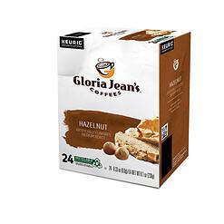 Gloria Jean's Hazelnut Keurig Single-Serve K-Cup Pods, Medium Roast Coffee, 96 Count (4 Packs of 24)