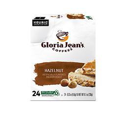 Gloria Jean's Hazelnut Keurig Single-Serve K-Cup Pods, Medium Roast Coffee, 96 Count (4 Packs of 24)