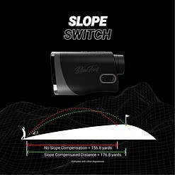 Blue Tees Golf Series 3 Max+ Golf Rangefinder with Slope Switch, Blue