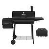 Royal Gourmet CC1830SC Charcoal Grill Offset Smoker with Cover, 811 Square Inches, Black