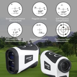 Jiehome X1 Golf Rangefinder with Slope, Flagpole Lock and Vibration, 660/1100YDS Laser Rangefinder for Golfing & Hunting
