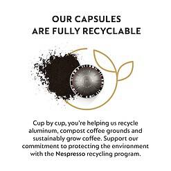 Nespresso Vertuo Fortado Decaffeinato, Gran Lungo, Unflavored, 30 Count