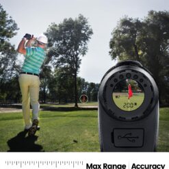 Bestsee Golf Rangefinder with Slope, 7X Magnification, USB-C Rechargeable Rangefinders Magnet Strip