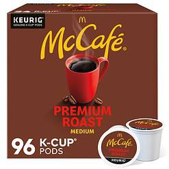 McCafe Premium Roast Coffee, Keurig Single Serve K-Cup Pods, Medium Roast, 96 Count (4 Packs of 24)