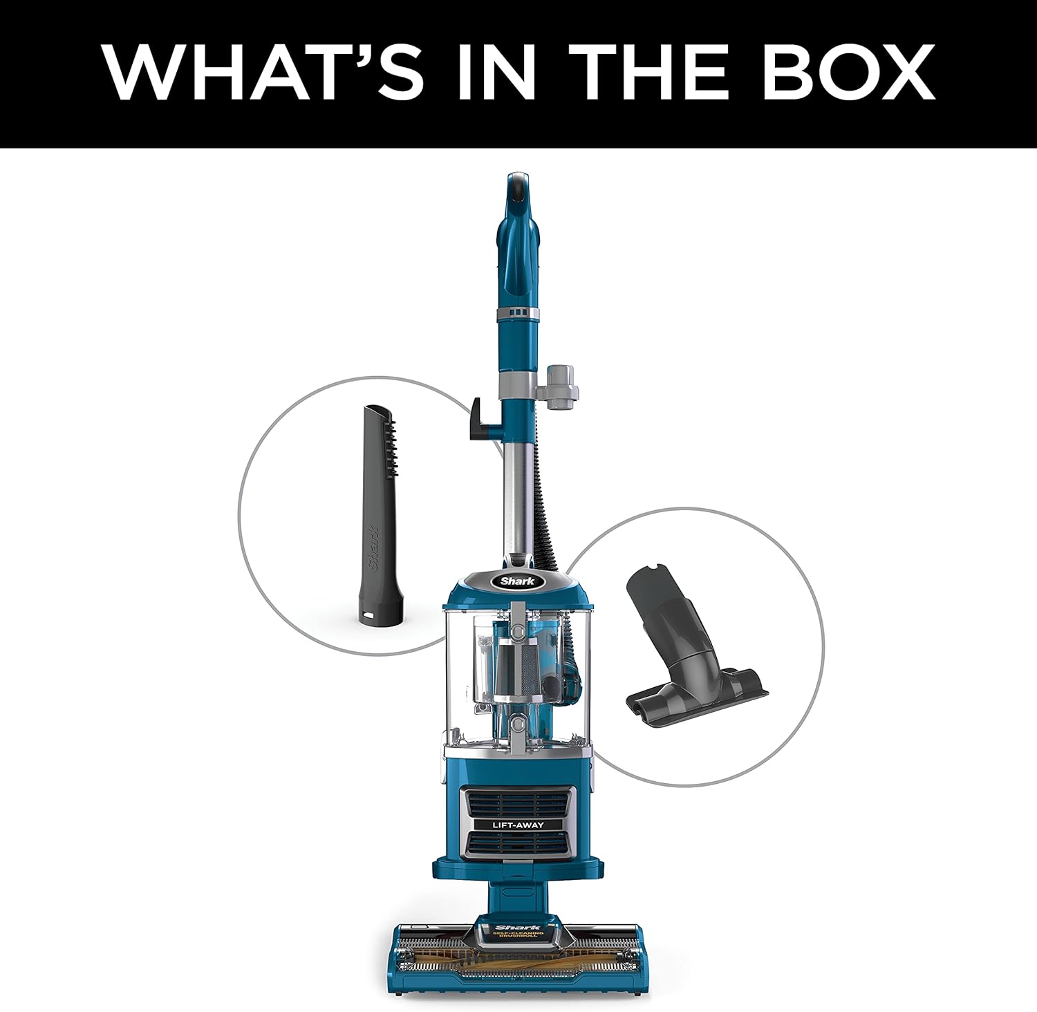 Shark ZU503AMZ Navigator Lift-Away Upright Vacuum with Self-Cleaning Brushroll, Perfect for Pets & Multi-Surface, Teal - Image 5