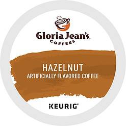 Gloria Jean's Hazelnut Keurig Single-Serve K-Cup Pods, Medium Roast Coffee, 96 Count (4 Packs of 24)