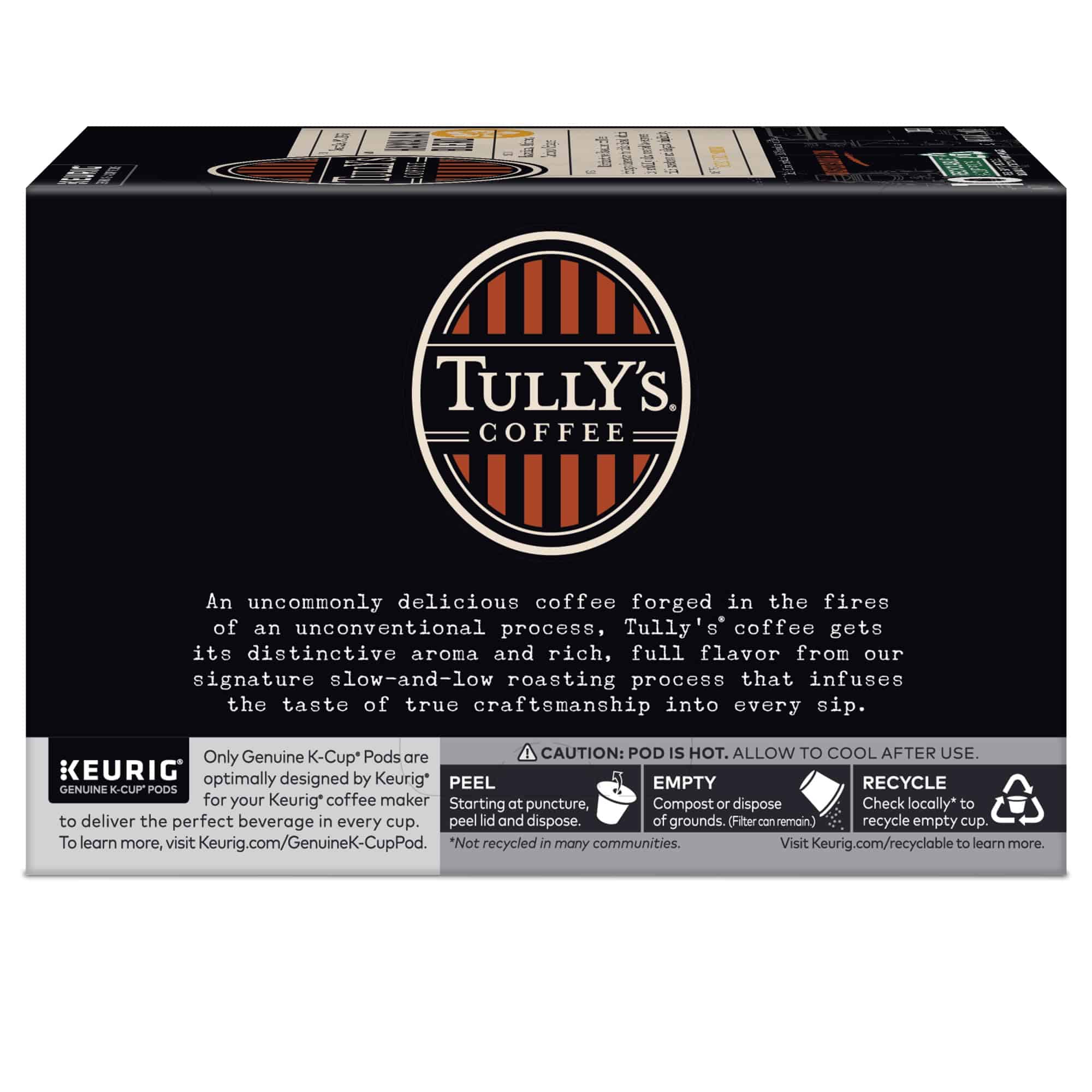 Tully's Coffee Hawaiian Blend, Keurig Single Serve K-Cup Pods, Medium Roast, 60 Count, (6 Packs of 10)