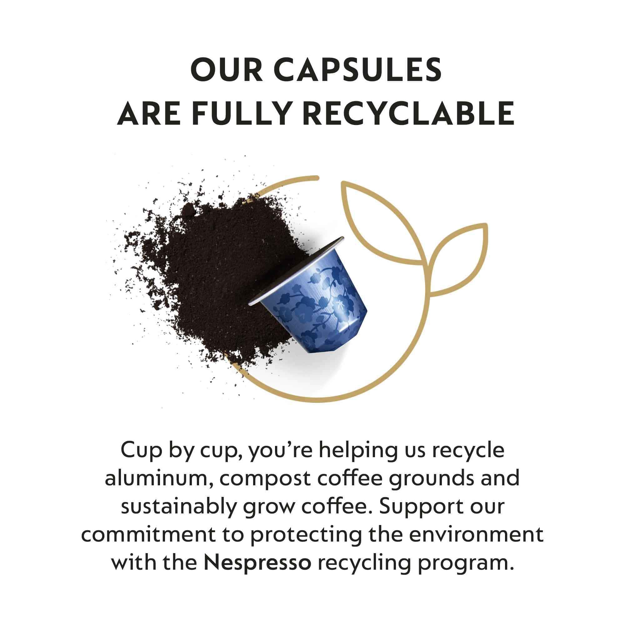 Nespresso Capsules OriginalLine, Variety Pack, Mild, Medium, Dark Roast Espresso Coffee, 50 Count Espresso Coffee Pods, Brews 1.35 oz