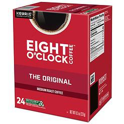 Eight O'Clock Coffee The Original Keurig Single-Serve K-Cup Pods, Medium Roast Coffee, 96 Count (4 Packs of 24)