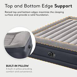 Intex 64137ST Dura-Beam Plus Deluxe Pillow Rest Air Mattress – 300lb Capacity