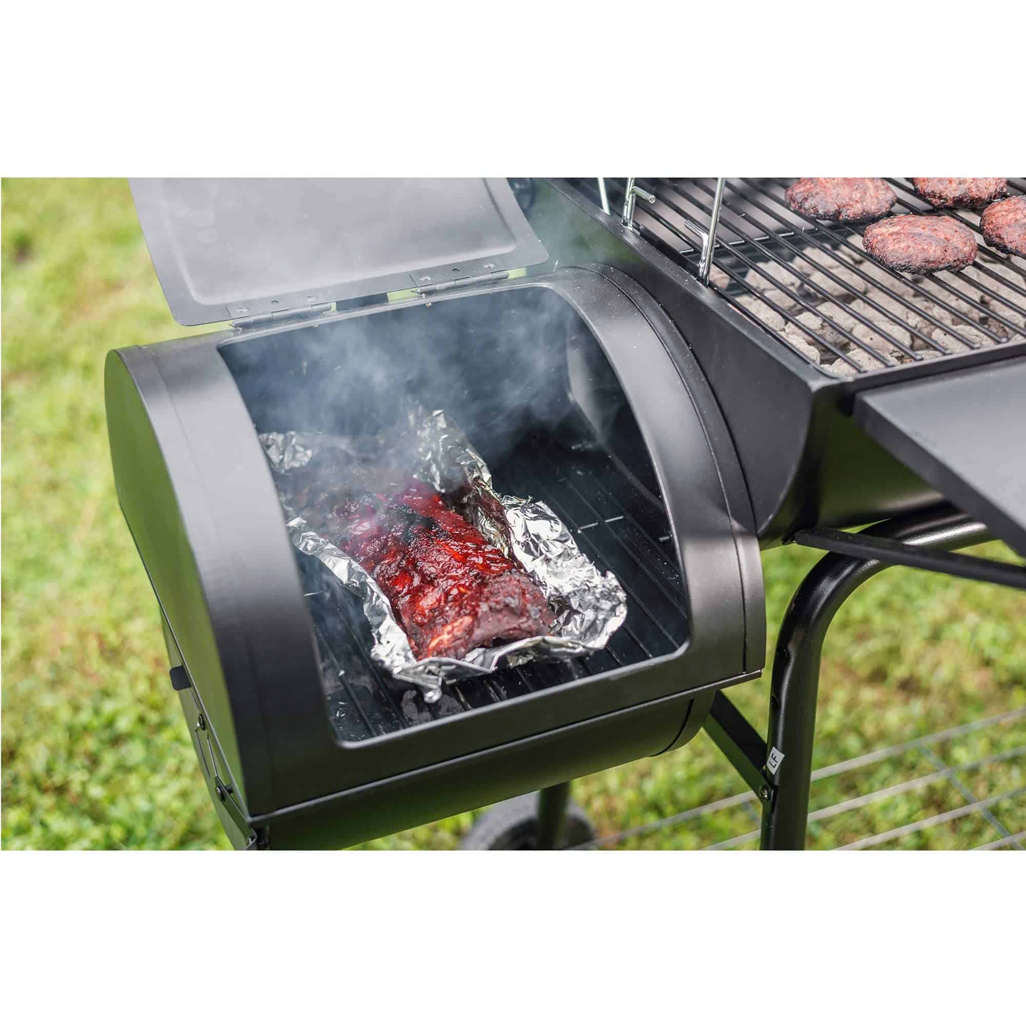 Royal Gourmet CC1830SC Charcoal Grill Offset Smoker with Cover, 811 Square Inches, Black