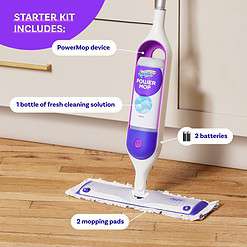 Swiffer PowerMop Multi-Surface Mop Kit for Floor Cleaning, Fresh Scent, Mopping Kit Includes PowerMop