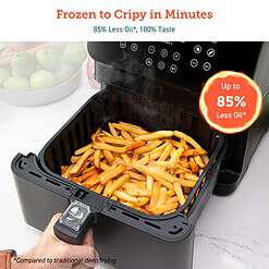 COSORI 12-in-1 Air Fryer 5.8QT, Toast, Bake, Detachable Square Basket, Dishwasher Safe