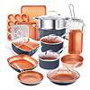 Gotham Steel 20 Pc Pots and Pans Set, Bakeware Set, Ceramic Cookware Set for Kitchen