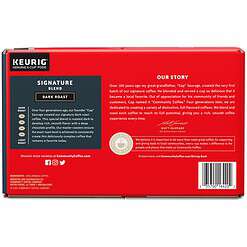 Community Coffee Signature Blend 72 Count Coffee Pods, Dark Roast, Compatible with Keurig 2.0 K-Cup Brewers, Box of 72 Pods