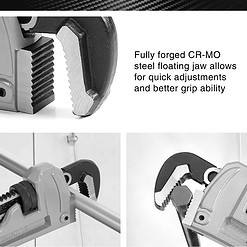 DURATECH 3-Piece Heavy Duty Aluminum Straight Pipe Wrench Set