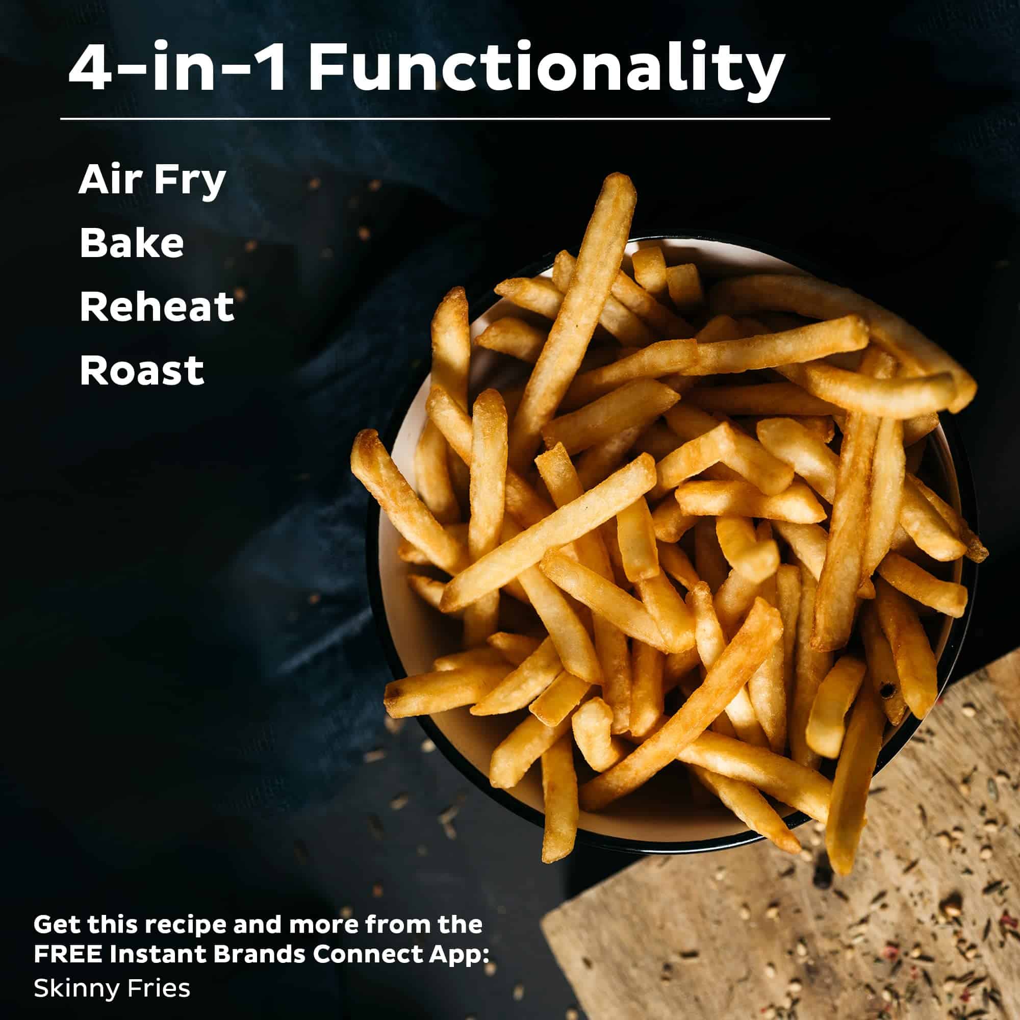 Instant Vortex 2QT Mini Air Fryer, Small Air fryer that Crisps, Reheats, Bakes, Roasts, Aqua