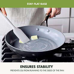 GreenPan Valencia Pro Hard Anodized 11 Piece Cookware Pots and Pans Set, Dishwasher & Oven Safe, Gray