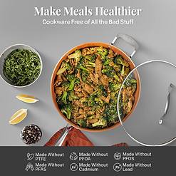 Gotham Steel 20 Pc Pots and Pans Set, Bakeware Set, Ceramic Cookware Set for Kitchen