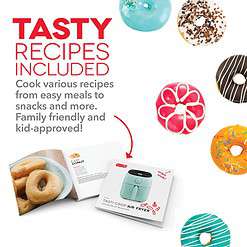 DASH Tasti-Crisp Electric Air Fryer Oven, 2.6 Qt., Grey, 1000-Watt