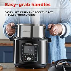 Instant Pot Pro 10-in-1 Pressure Cooker, Slow Cooker, Rice/Grain Cooker, Steamer, Sauté, Black, 6 Quart
